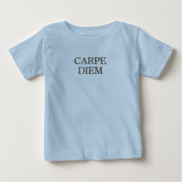 Para Bebê Camiseta azul-bebê Carpe Diem
