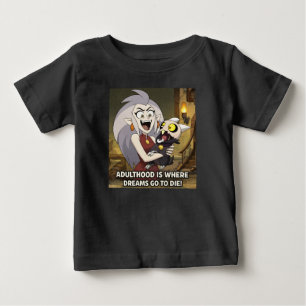 Para Bebê Camiseta Baby Fine Gráfica de Citação de Desenho A
