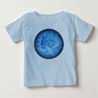Para Bebê Camiseta Baby Fine Jersey Calm Tide Ocean World Ki