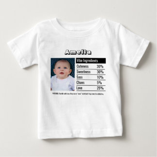 Para Bebê Camiseta Baby Girl’s Vibe Report | Camiseta Engraç
