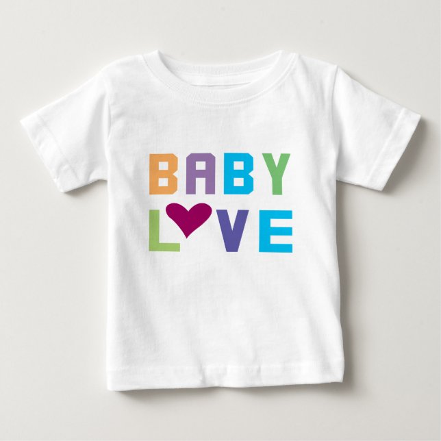 Para Bebê Camiseta Baby Love (Frente)
