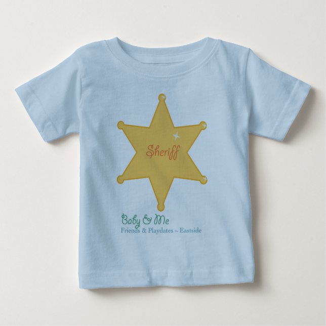 Para Bebê Camiseta Baby & Me - rapaz (Frente)
