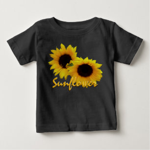 Para Bebê Camiseta Baby Sunflower Camiseta Personalizada Sun