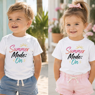 Para Bebê Camiseta Baby Verão Ativado
