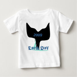Para Bebê Camiseta Baleia Cauda