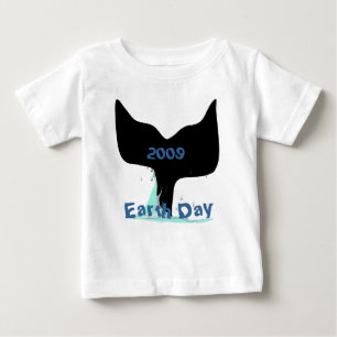 Para Bebê Camiseta Baleia Cauda