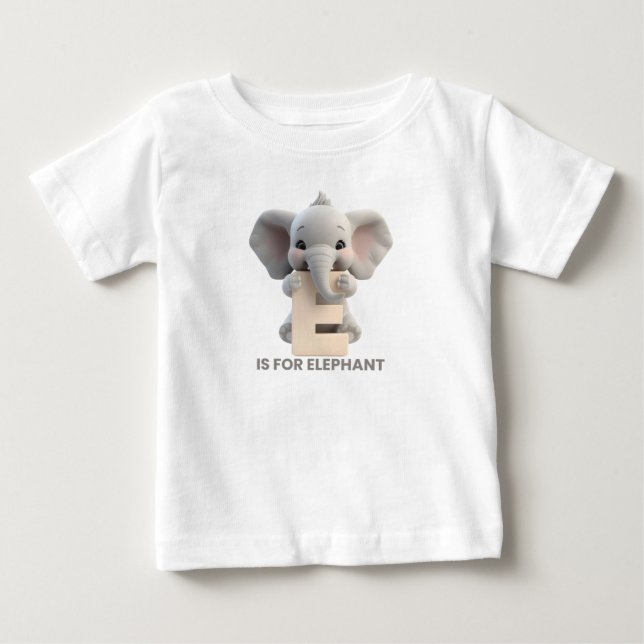 Para Bebê Camiseta Básica Masculina (Frente)