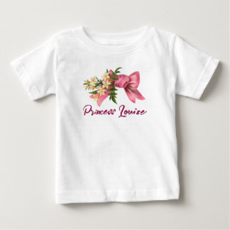 Para Bebê camiseta bebé buquê de flores brancas