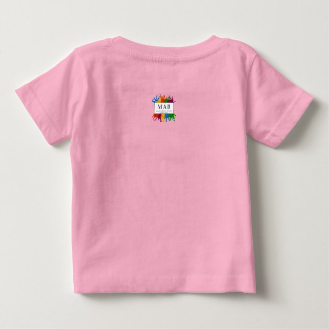Para Bebê Camiseta bebê/criança "mãezinha experimentada" (Verso)