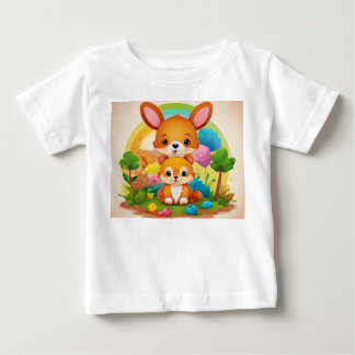 Para Bebê camiseta bebê: Nature Buddies Edition