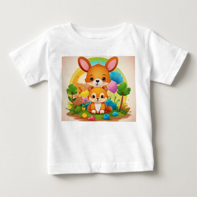 Para Bebê camiseta bebê: Nature Buddies Edition (Frente)