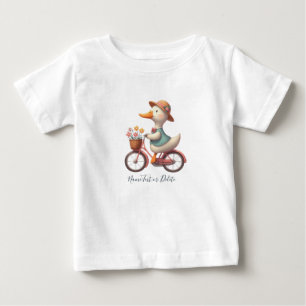 Para Bebê Camiseta Bicycle Bicycle Duck