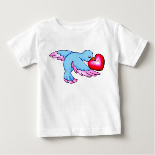 Para Bebê Camiseta Bird Love
