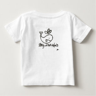 Para Bebê Camiseta branca básica B3lly