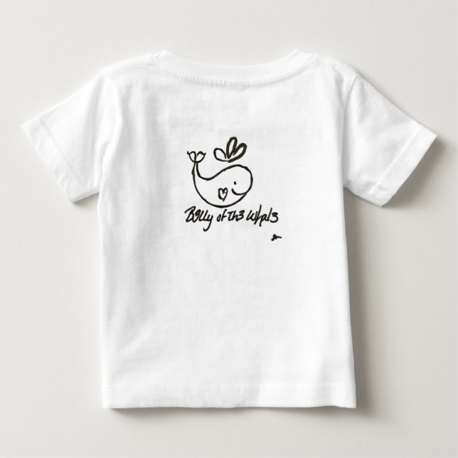 Para Bebê Camiseta branca básica B3lly (Verso)