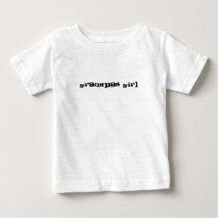 Para Bebê Camiseta branca da menina do vovô