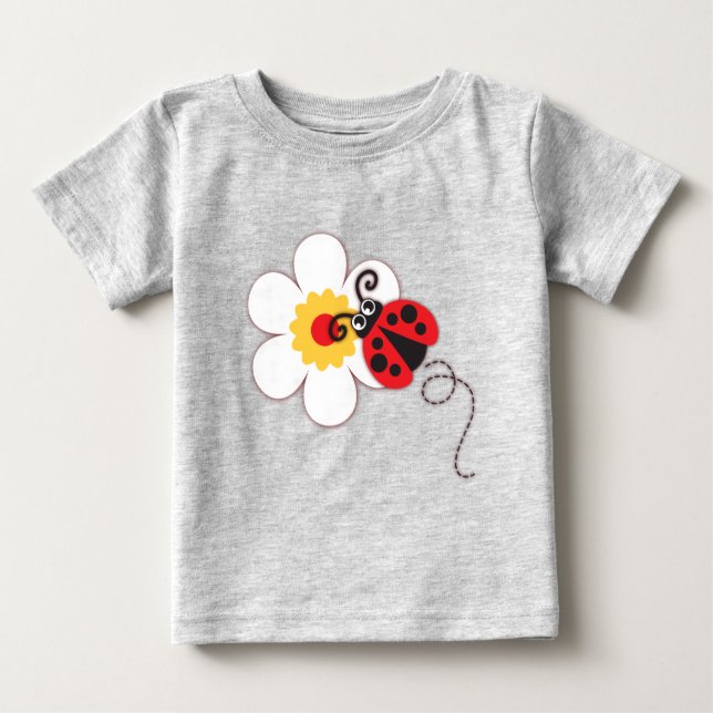 Para Bebê Camiseta branca e branca (Frente)