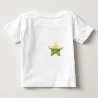 Para Bebê camiseta branca impressa com a natureza