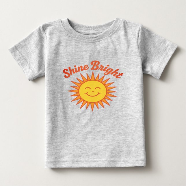 Para Bebê Camiseta Brilho Intenso (Frente)