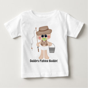 Para Bebê Camiseta Buddy de Pesca de pai