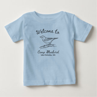 Para Bebê Camiseta Camp Bluebird