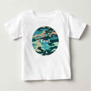Para Bebê Camiseta Camuflagem