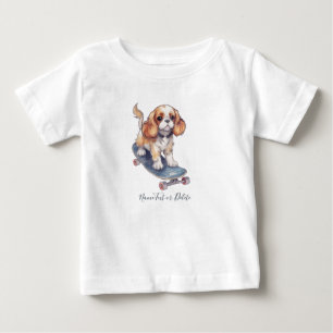 Para Bebê Camiseta Cavalier King Charles Spaniel