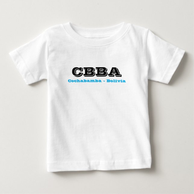 Para Bebê Camiseta CBBA Cochabamba Bolivia (Frente)