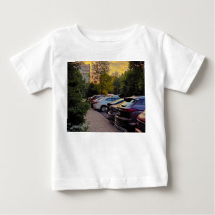 Para Bebê Camiseta Cena Urbana Golden Hour – Personalizável