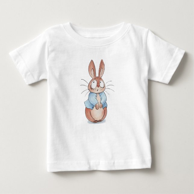 Para Bebê Camiseta Coelhinha Bonita - Teto Gráfico De Coelho (Frente)