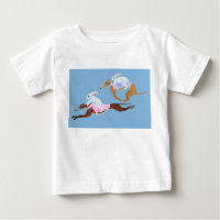 Camiseta Coelhinhos Montados em Galgos