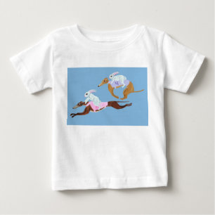 Para Bebê Camiseta Coelhinhos Montados em Galgos