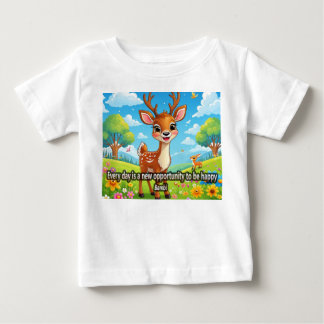 Para Bebê camiseta con Frase Inspiradora Infantil de Bambi