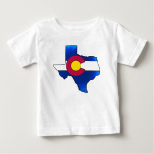 Para Bebê Camiseta criança Bright Colorado flag