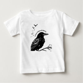 Para Bebê Camiseta Crow PEI