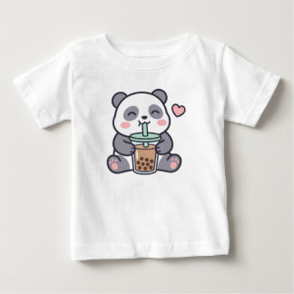 Para Bebê Camiseta Cute Panda Boba Baby