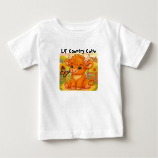 Para Bebê Camiseta Cutie do País