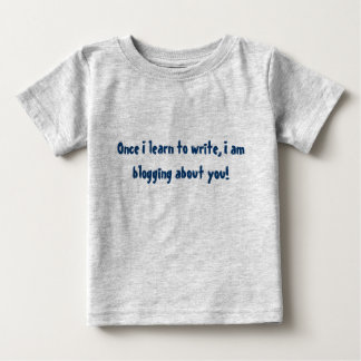 Para Bebê Camiseta da Capa do Short do Blogger do bebê,