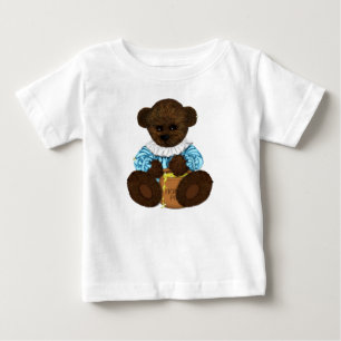 Para Bebê Camiseta da criança do urso Pote (tee)