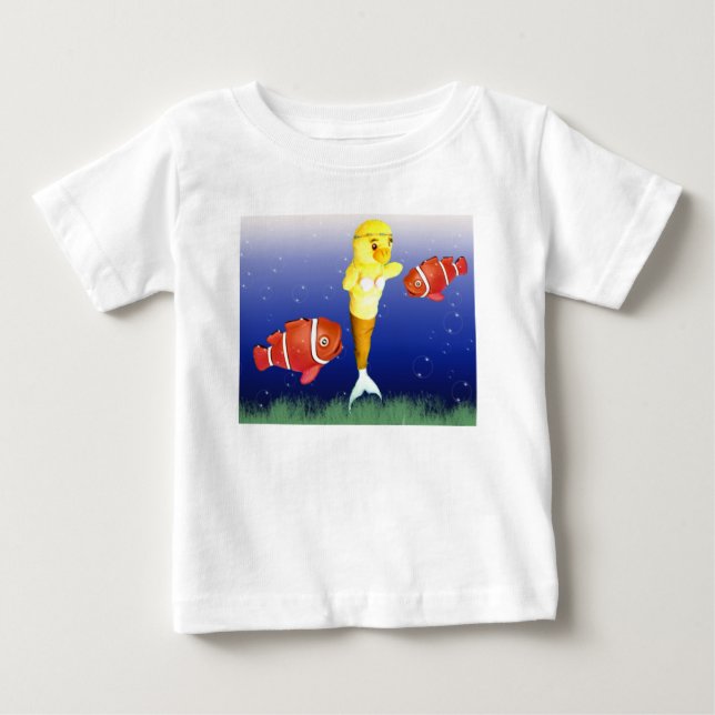 Para Bebê Camiseta da Danni a Sereia (Frente)