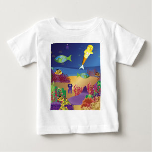 Para Bebê Camiseta da Danni a Sereia