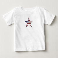 Camiseta da estrela patriótica americana