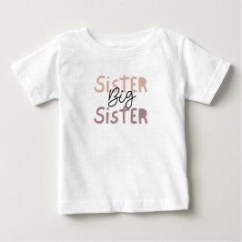 Para Bebê Camiseta da Irmã Mais Velha. Companheira da Camise