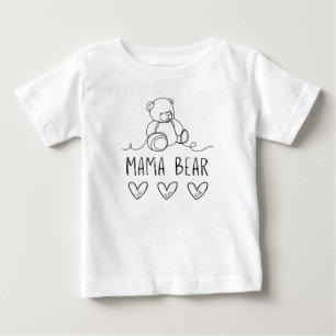 Para Bebê Camiseta da mamãe urso
