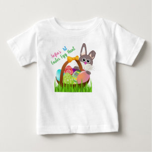 Para Bebê Camiseta da Primeira Caça aos Ovos de Páscoa do Be