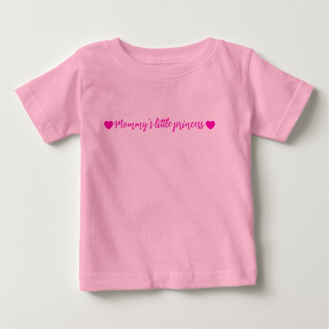 Para Bebê Camiseta da Princesinha da Mamãe (Frente)