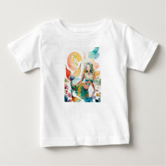 Para Bebê Camiseta da Sereia