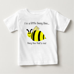 Para Bebê Camiseta das Abelhas Amarelas de Pequeno Ocupado