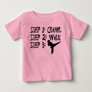 Para Bebê Camiseta das meninas de Walk Karate