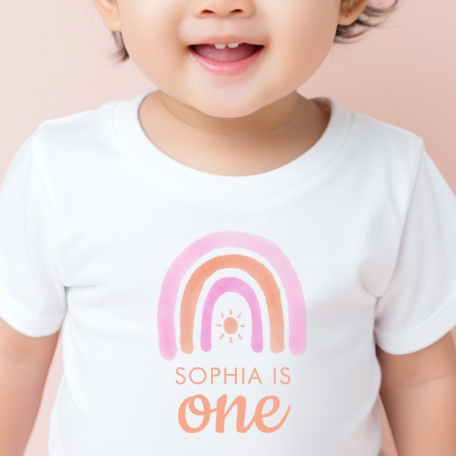 Para Bebê Camiseta de 1º Aniversário de Menina Fofa (Criador carregado)